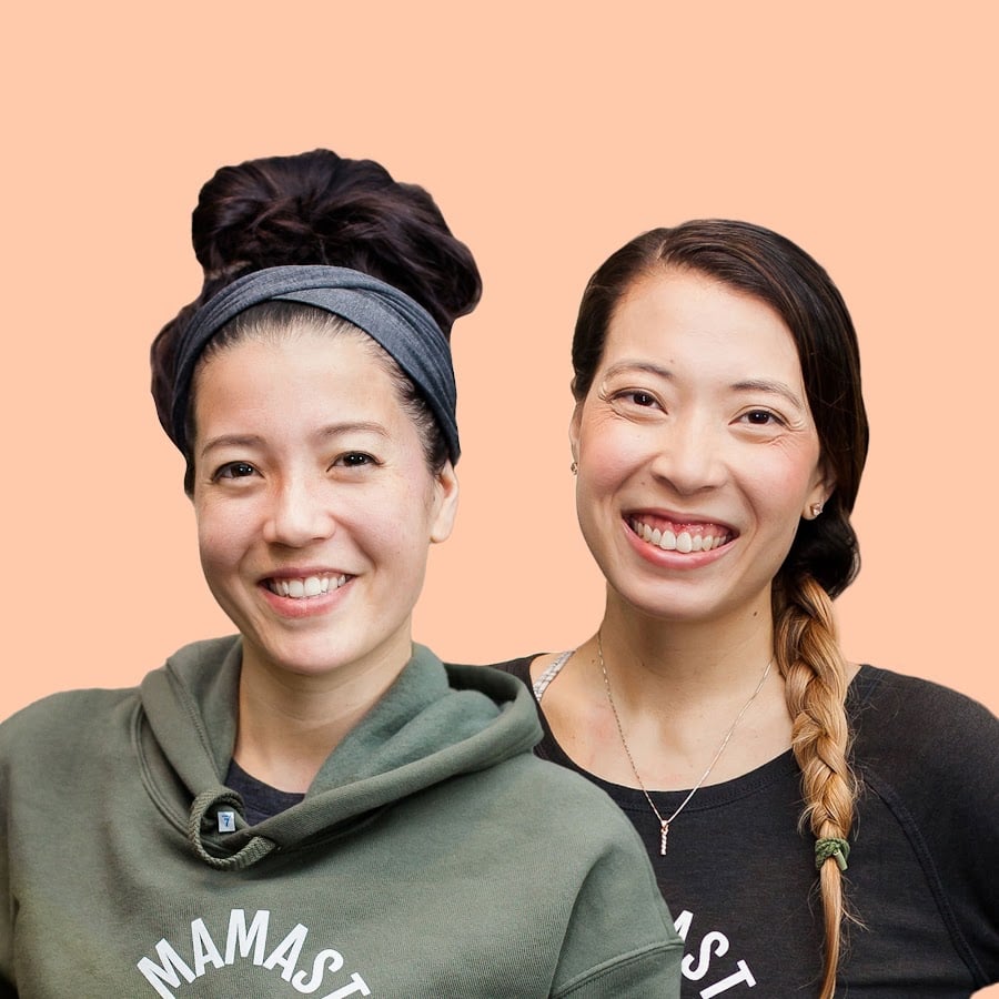 Gina and Roxanne, founders of MamasteFit